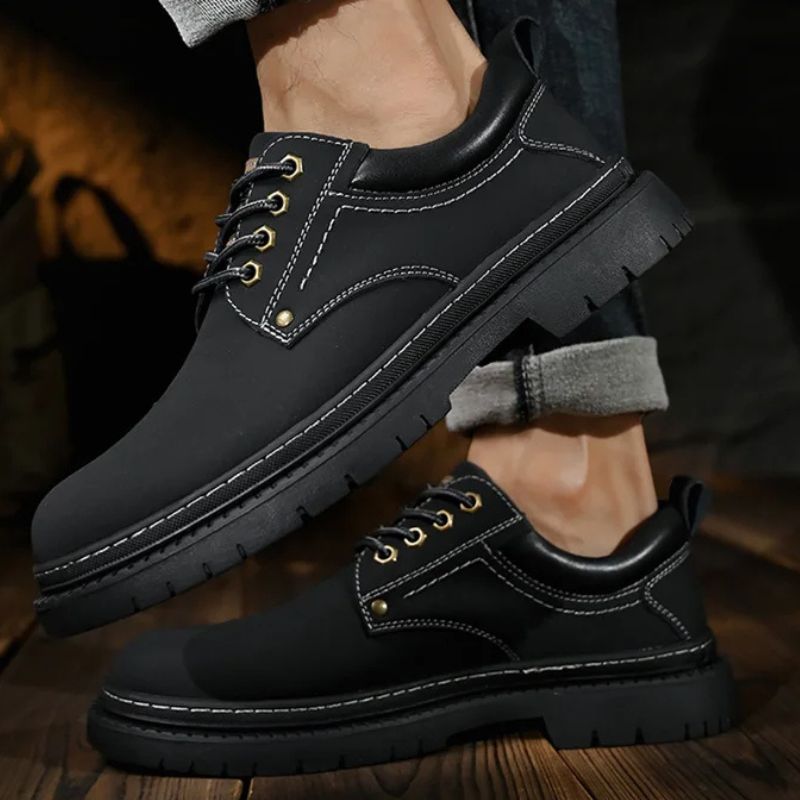 STRELLON LEATHER LOW BOOTS