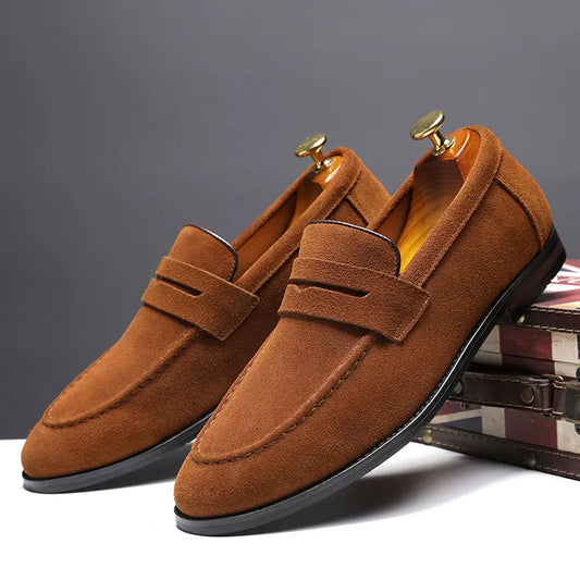 VELURO LEATHER LOAFERS