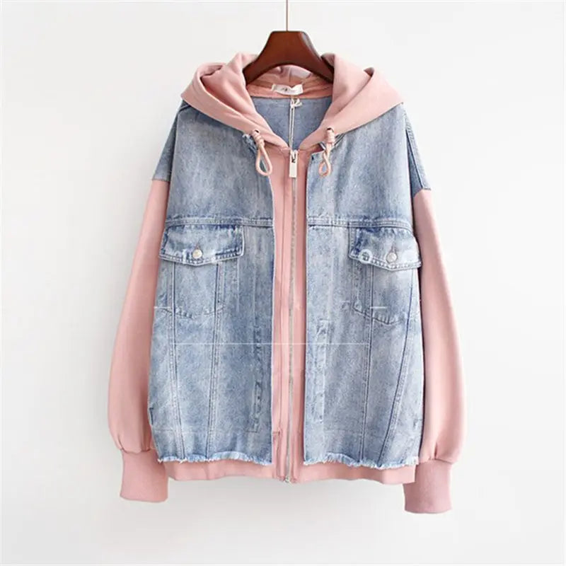 MONTRA TWO-PIECE DENIM HOODIE