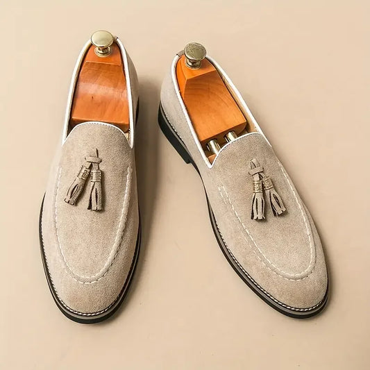 VELLURO LEATHER LOAFERS