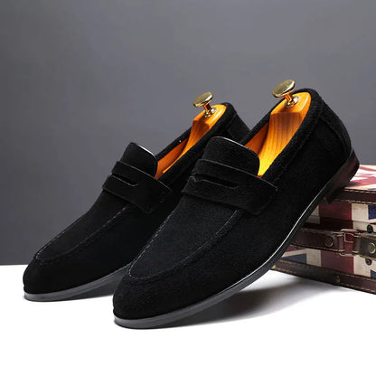 VELURO LEATHER LOAFERS