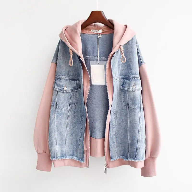 MONTRA TWO-PIECE DENIM HOODIE