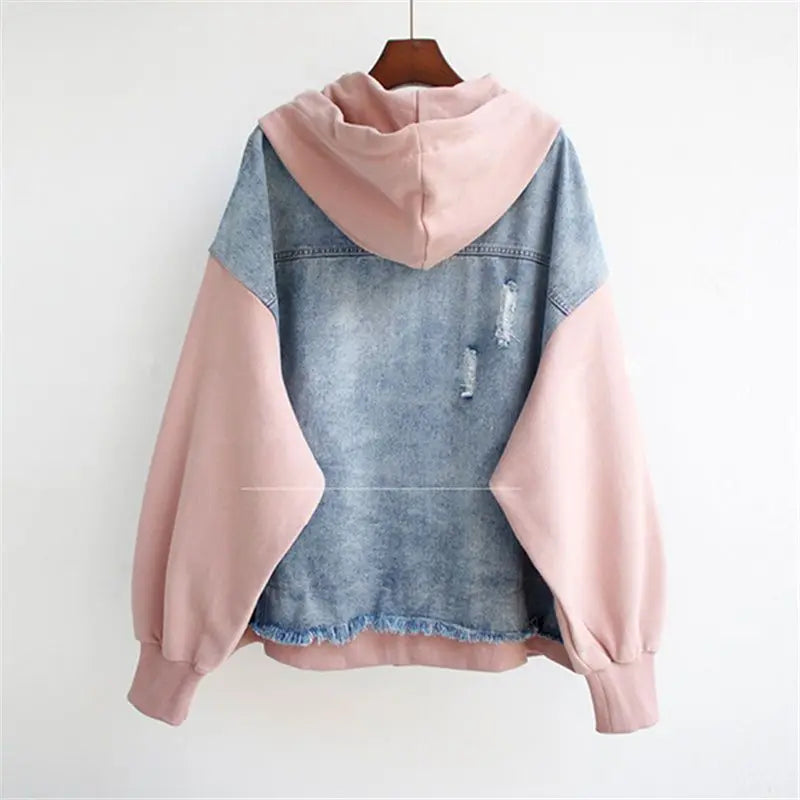 MONTRA TWO-PIECE DENIM HOODIE