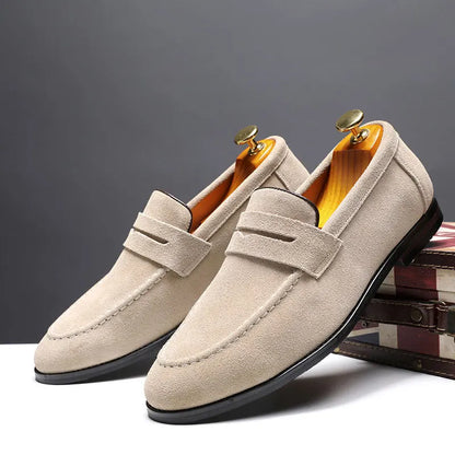 VELURO LEATHER LOAFERS