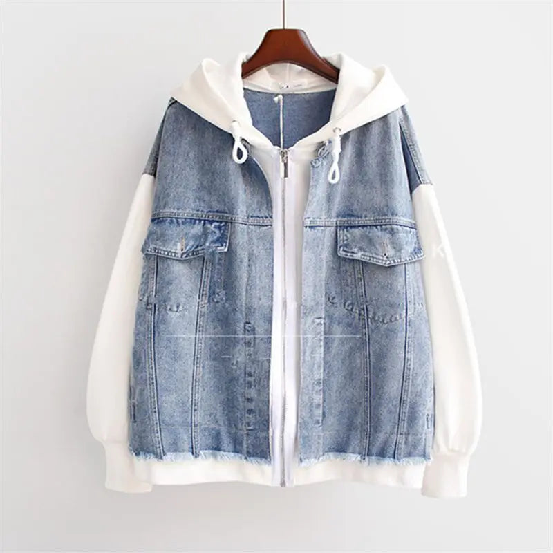 MONTRA TWO-PIECE DENIM HOODIE