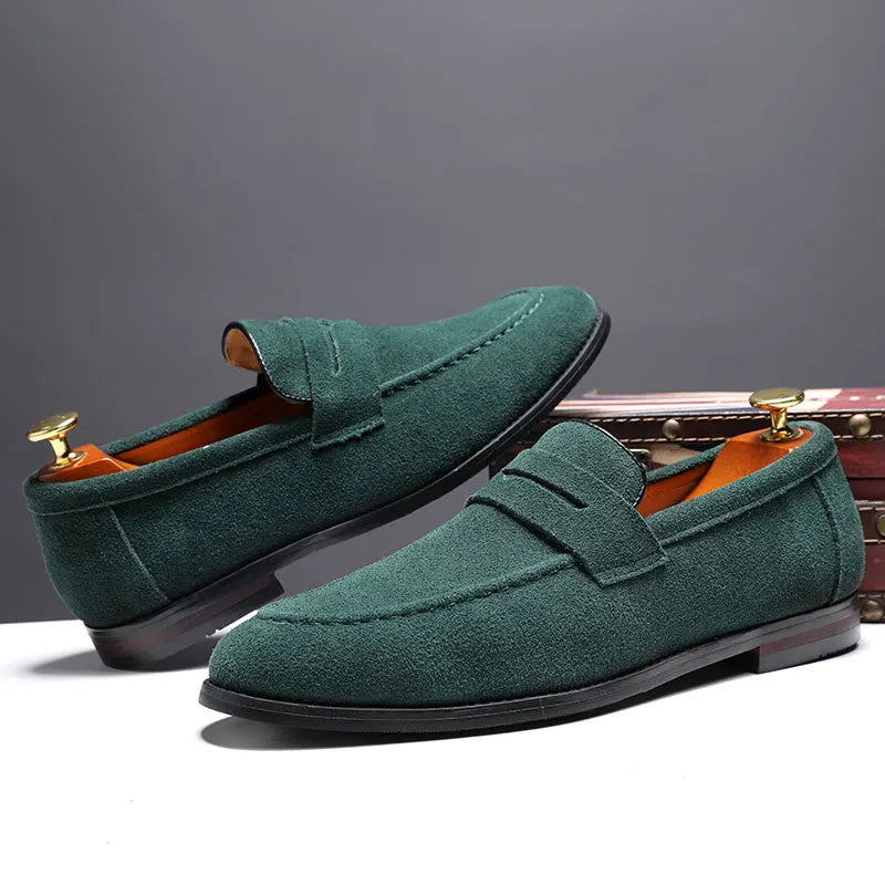 VELURO LEATHER LOAFERS